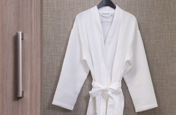 Basketweave Shower Curtain  Buy Exclusive Courtyard Hotel Towels, Robes  and More Bath Essentials